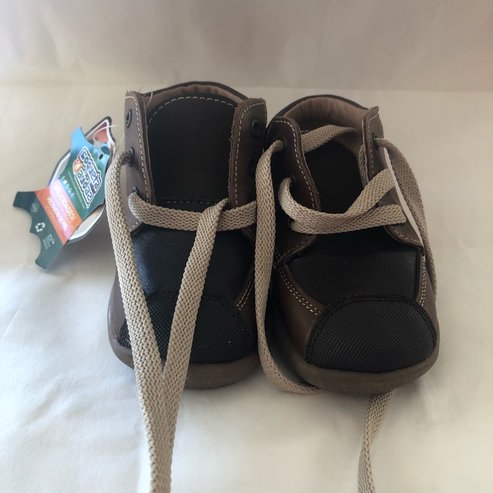 Boys leather booties